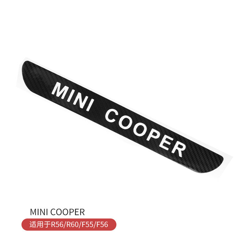 MINI Cooper High Brake Light Warning Sticker – Tail Lamp Decal Decoration MINI COOPER / As Shown in the Picture (Black)