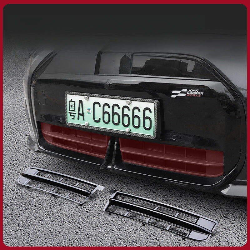MINI J01 Front Grille Trim – Black Mesh Intake Vent Cover for EV Evfuns