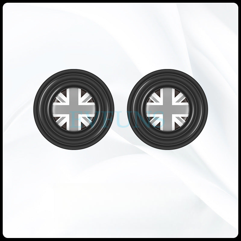 MINI Cooper Door Shock Absorber Pads Car Door Shock Absorbing Gasket [Gray Rice] Regular Style (Pair) Evfuns