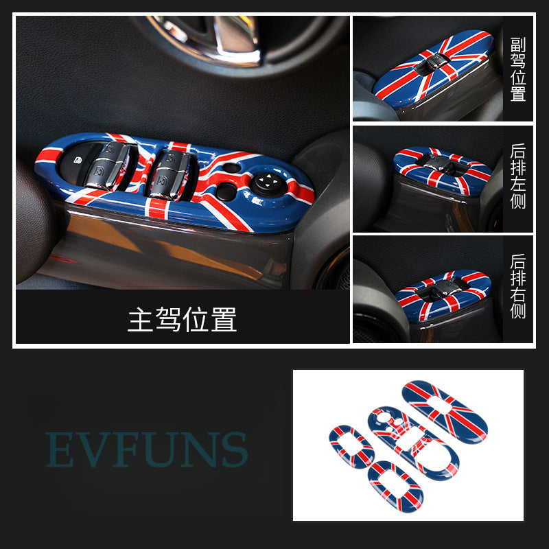 MINI F55 Window Switch Trim Cover Red Rice Evfuns