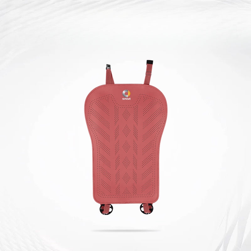 Smart # 1 # 3 # 5 Napa Leather Seat Cushion | All-Season Car Seat Cover smart-Backrest [Volcano Red-1 Piece Set] Nappa