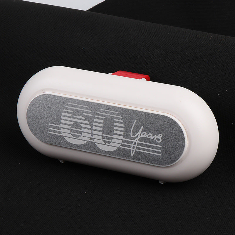 MINI Car Sunglasses Box 60th Anniversary Glasses Case [White] Evfuns
