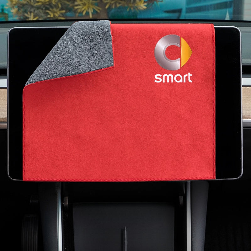 SMART Car Cleaning Towel – Microfiber Wash & Dry Cloth for Interior & Exterior Smart Car Wiping Towel [Small Size
