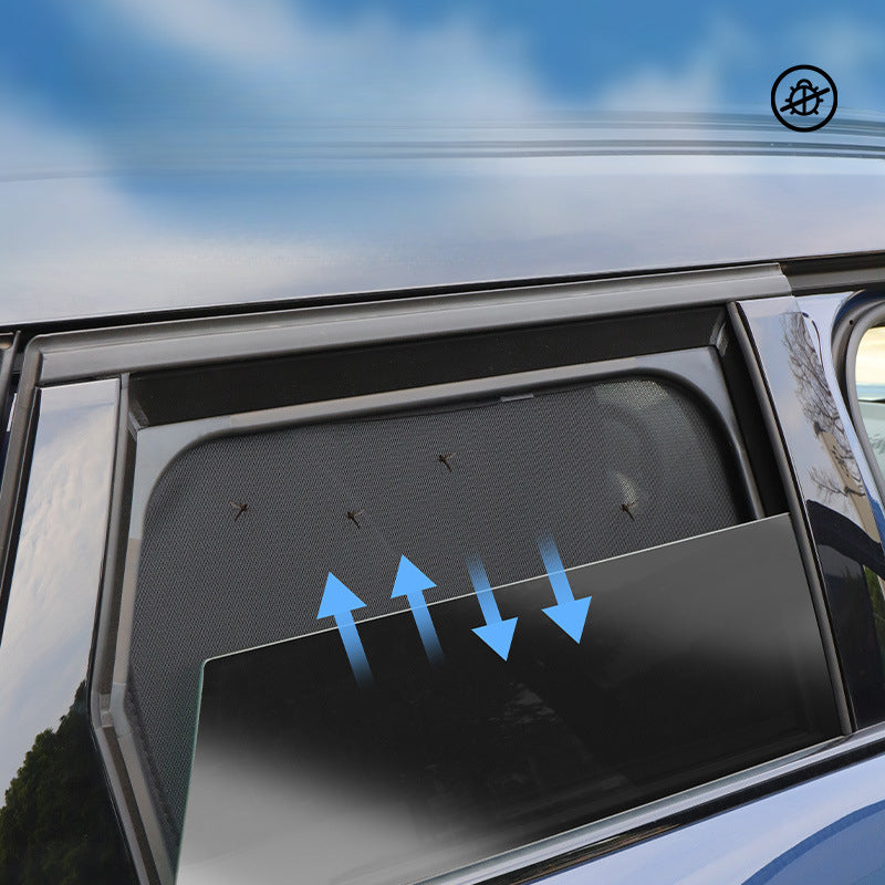 Car Sunshade Curtain – Magnetic Mesh Window Sun Protection & Heat Insulation Evfuns