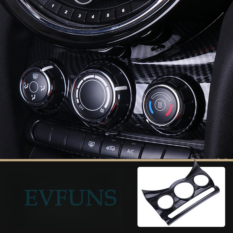 MINI Cooper F55/F56 Carbon Fiber Air Vent Trim – Interior Upgrade Cover One Central Control Air Conditioner Cover