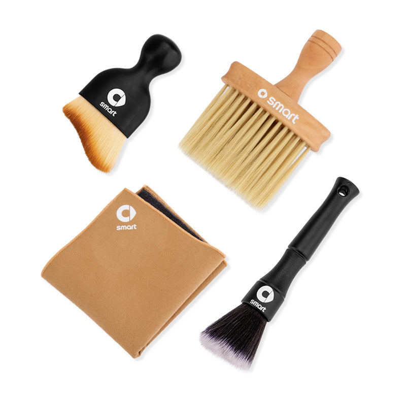 SMART Car Cleaning Brush & Towel Set – Interior Vent & Gap Duster Cleaning Set [Four-Piece Set] Evfuns