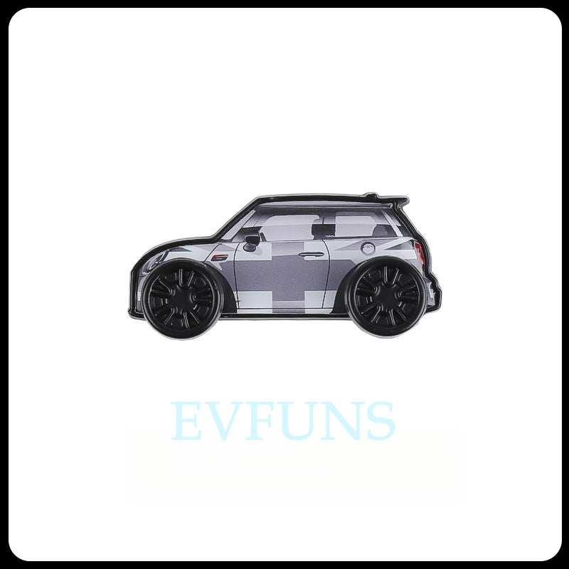 MINI Car Interior Hook with Miniature Model – Decorative & Functional MINI Car Hook [Gray Rice Style] Evfuns