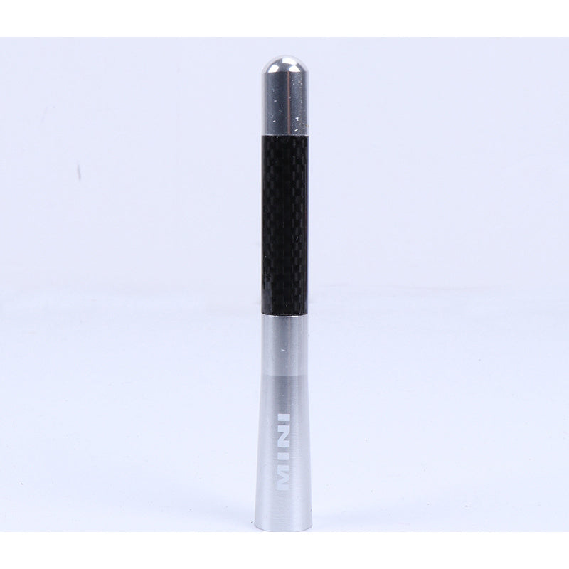 MINI Cooper / Countryman Union Jack Car Antenna Silver carbon fiber model (12cm) Evfuns