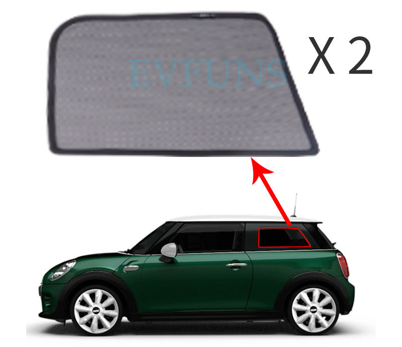MINI Cooper Sunshade for F54 F55 F60 R60 – Magnetic Side Window Visor Evfuns