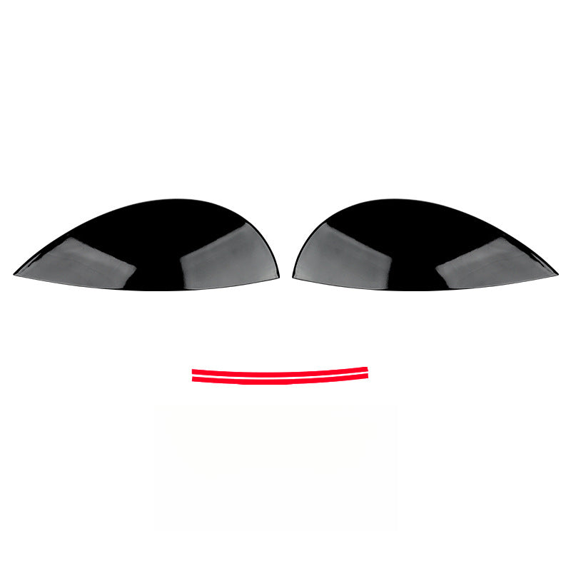 MINI J01 Electric Headlight Eyelid Trim – Black Dual-Layer Cover [Glossy Black Model] Suitable for J01 Evfuns