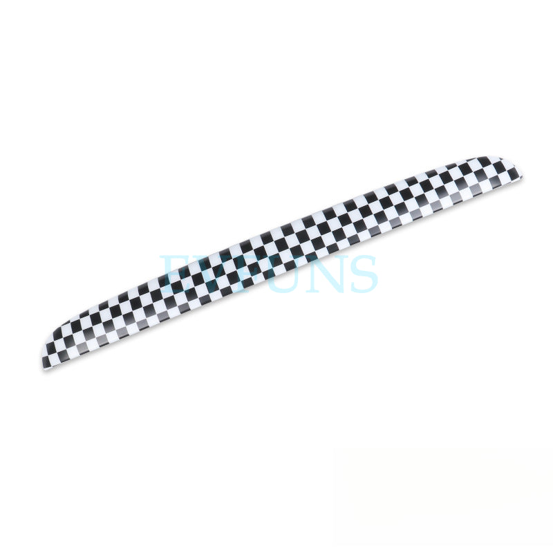 MINI R56 R57 Trunk Switch Cover – Tailgate Button Trim Black and white checkered style [R56/R57/R58/R59] Evfuns