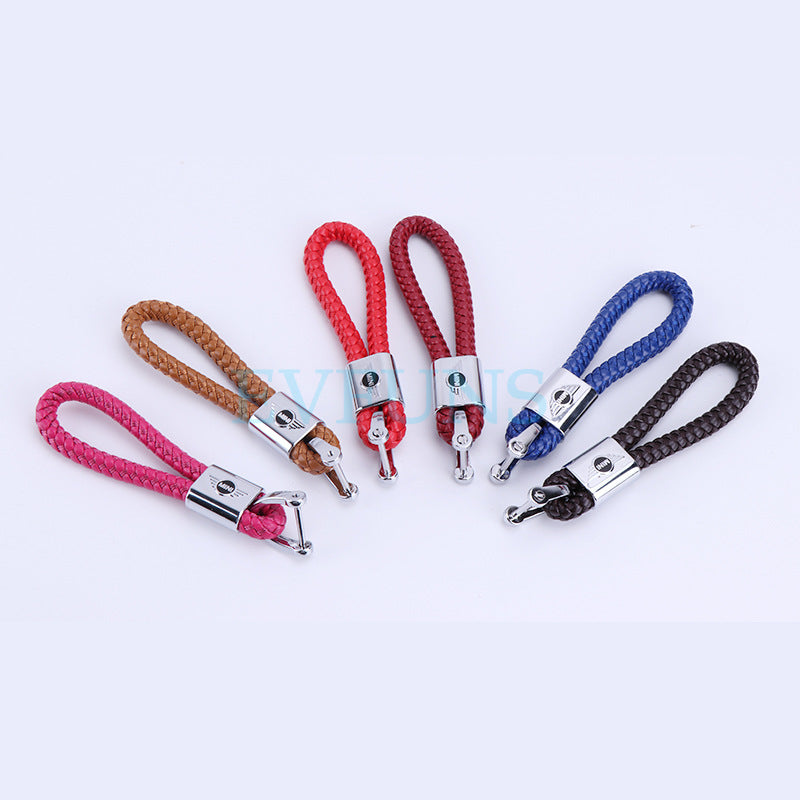 Mini Cooper Leather Keyring Strap – Personalized Car Keychain Loop Evfuns