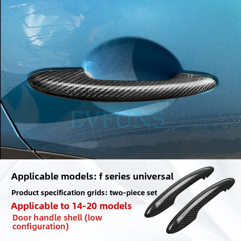 Carbon Fiber Air Vent Trim for MINI F55/F56 (2014–2021) F Series Low Profile Carbon Fiber Handle Shell [Pair] Evfuns