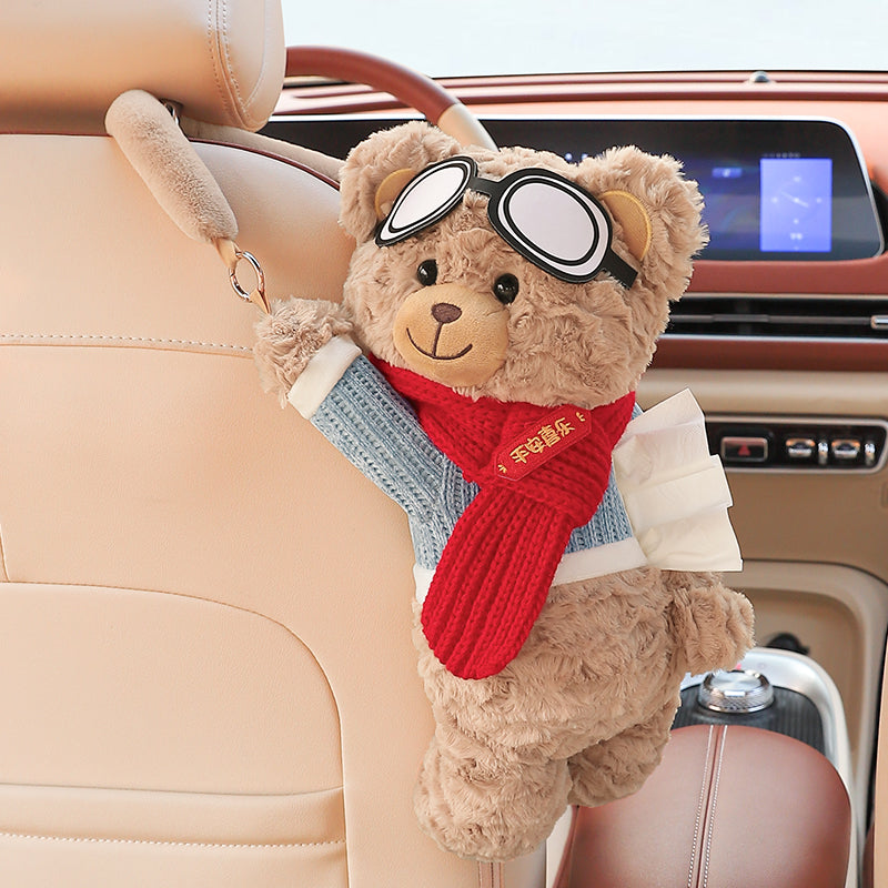 Creative Car Tissue Box – Hanging Cute Cartoon Car Tissue Holder