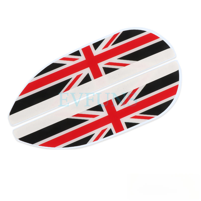 MINI Cooper Side Mirror Rain Guards – Rearview Visor Shields Black Rice Style Evfuns