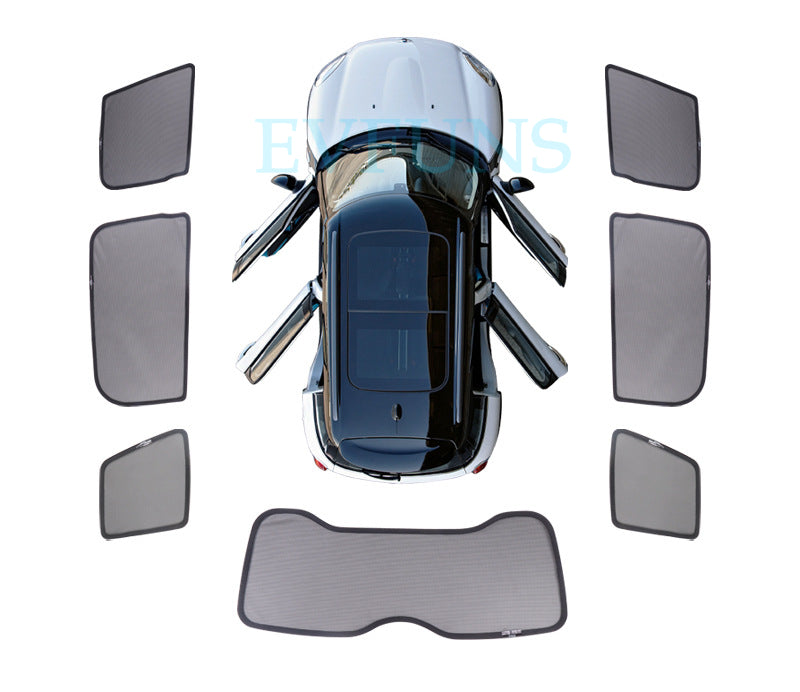 MINI Cooper Sunshade for F54 F55 F60 R60 – Magnetic Side Window Visor Evfuns