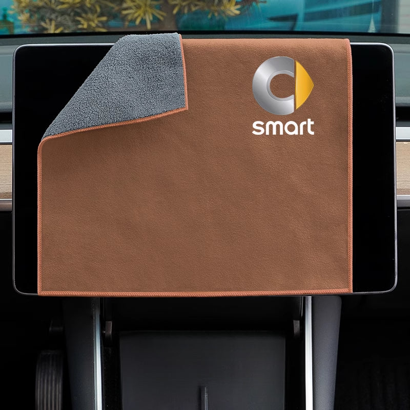 SMART Car Cleaning Towel – Microfiber Wash & Dry Cloth for Interior & Exterior Smart Car Wiping Towel [Large Size