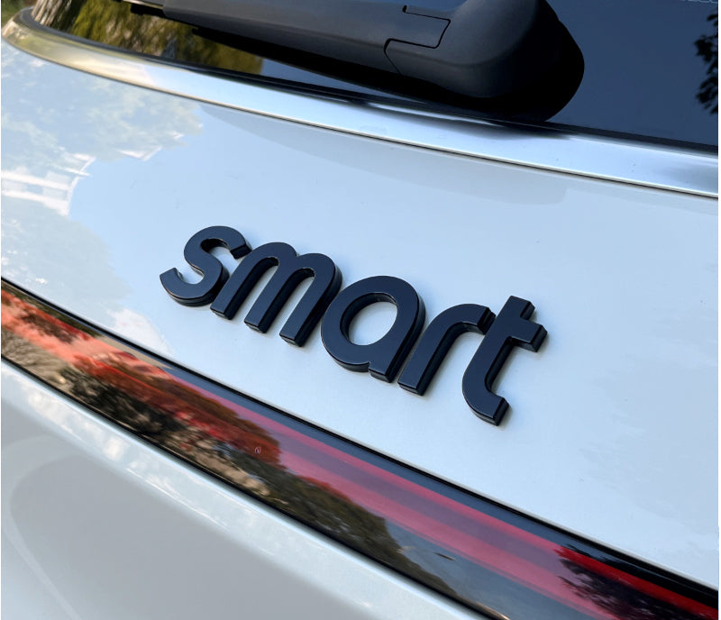 SMART Car Hood Letter Emblem & Badge Sticker – # 3/ # 1 / # 5Custom Body Decal Smart Tail Box Letter Sticker [Piano