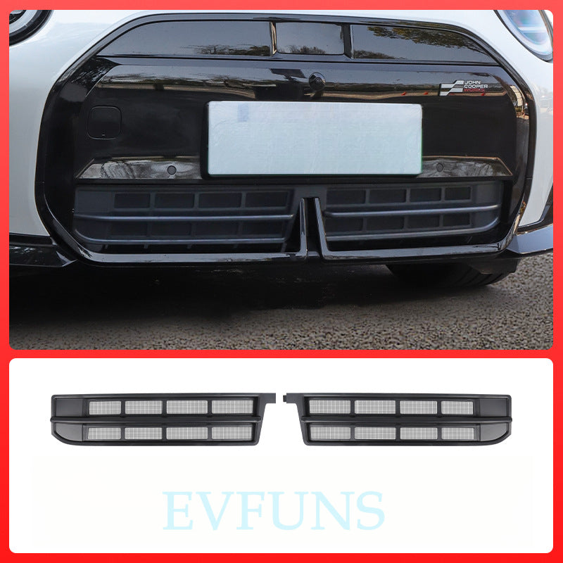 MINI J01 Front Grille Trim – Black Mesh Intake Vent Cover for EV Evfuns