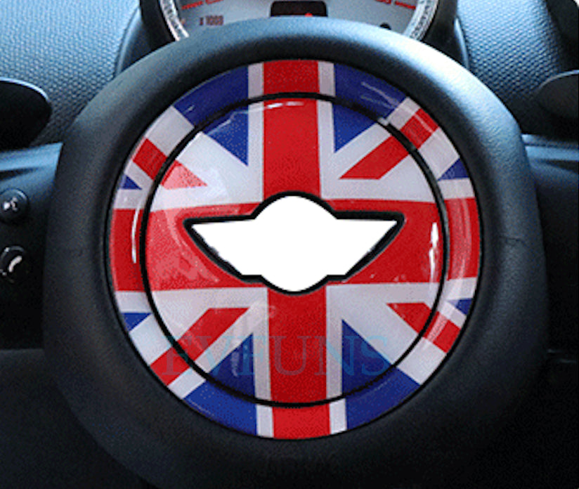 MINI Cooper 3D Steering Wheel Gel Sticker – Interior Trim for F/R Series Redmi model Evfuns