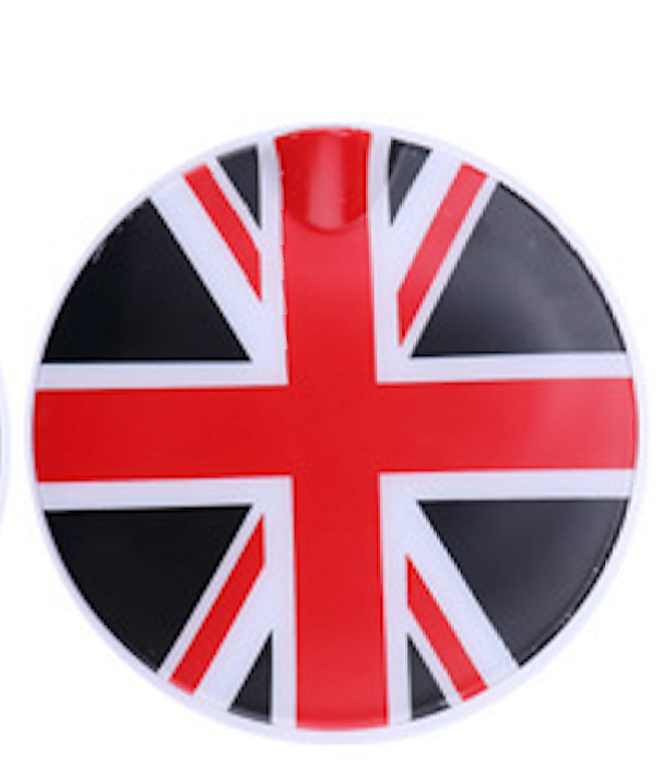 MINI Cooper F55/F56 Fuel Tank Cap Cover – Decorative Trim Shell Black and Red Union Flag Evfuns