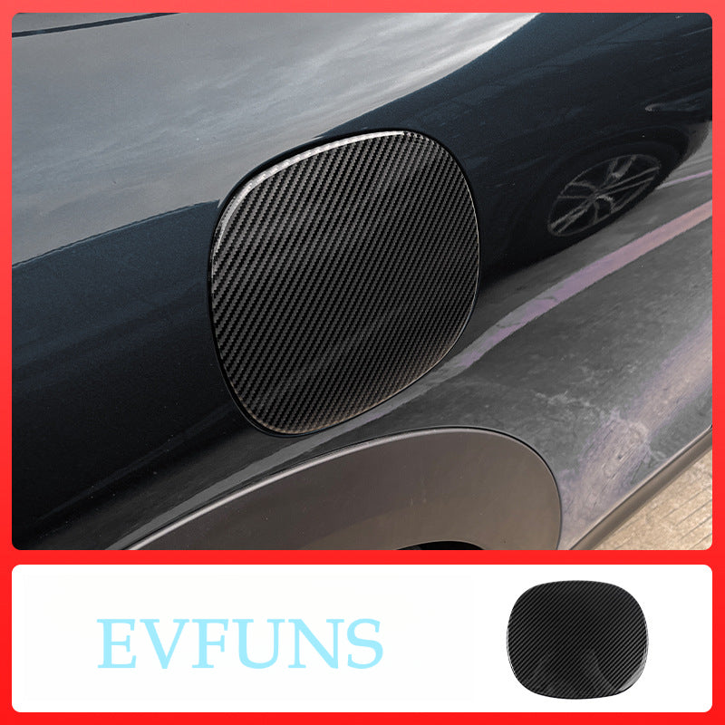 MINI Cooper F66 Fuel Tank Cover Trim – 2024 Petrol Model Exclusive [Carbon Fiber Pattern] F66 Fuel Tank Cap Sticker