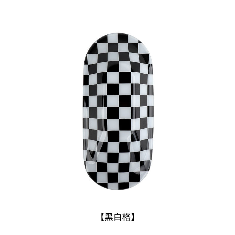 BMW MINI J01/J05 Antenna Base Cover – Roof Antenna Trim for Electric Models (2024) [Black and White Grid] J01J05
