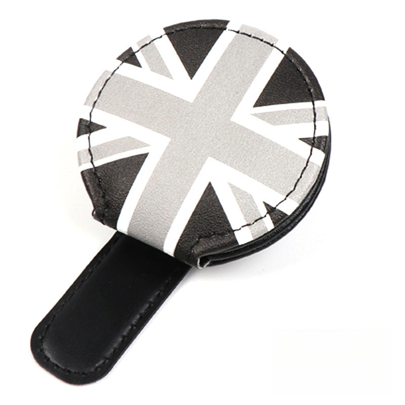 MINI Leather Glasses Clip | Luxury Sun Visor Organizer for MINI Gray Rice Evfuns