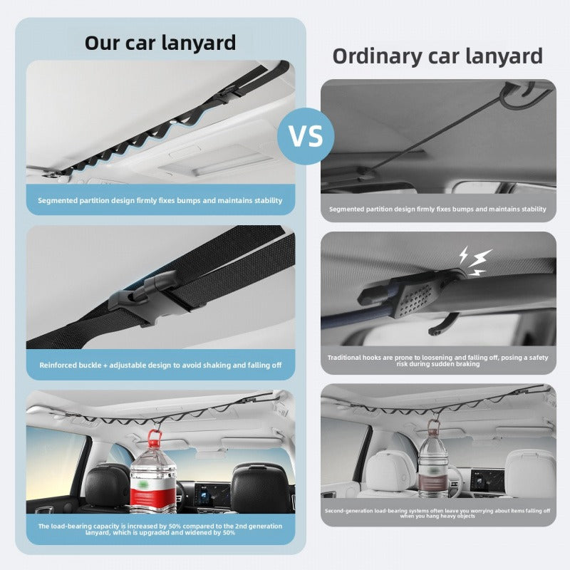 Car Clothesline Hanger – Multi-Functional Travel & Camping Organizer