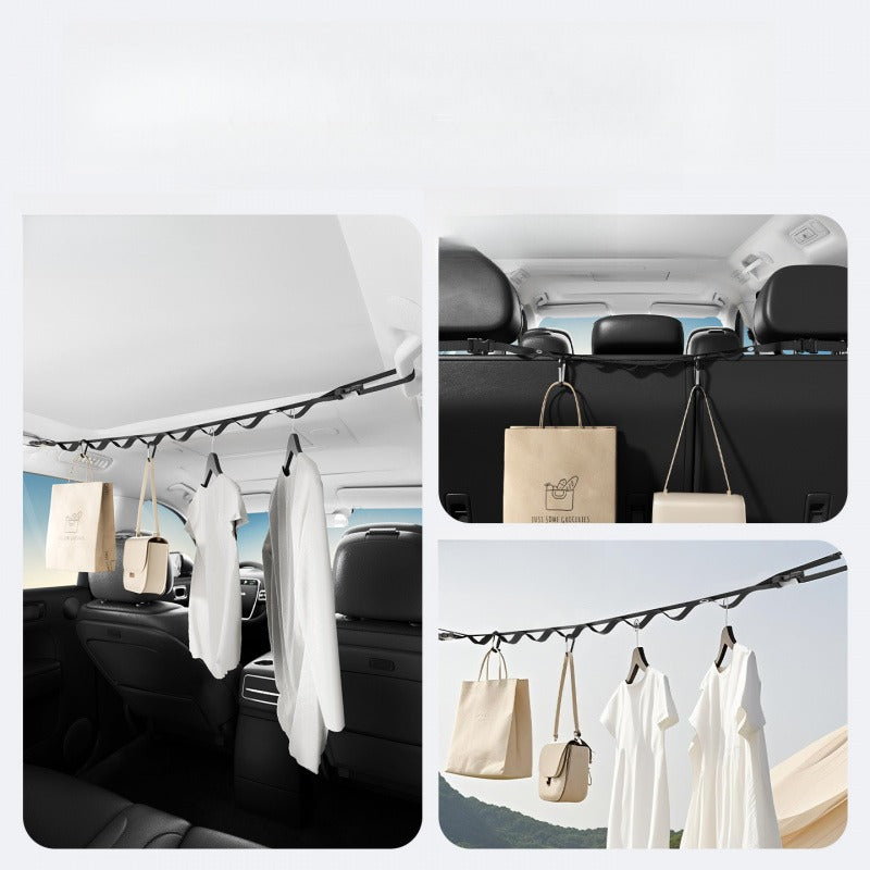 Car Clothesline Hanger – Multi-Functional Travel & Camping Organizer