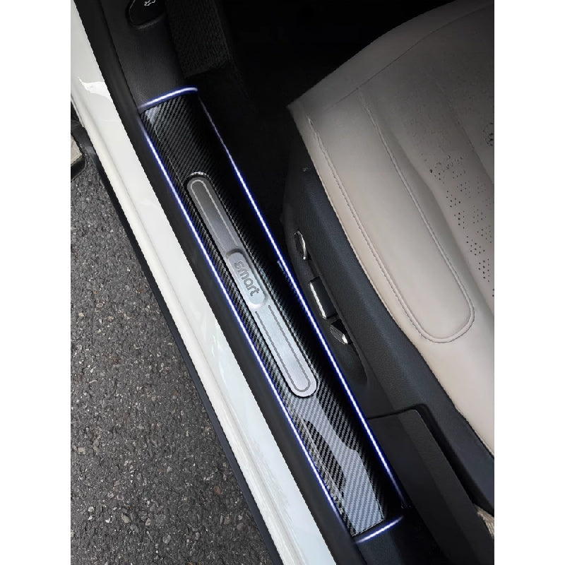 Car Door Sill Protectors – Carbon Fiber Style Anti For Smart#1