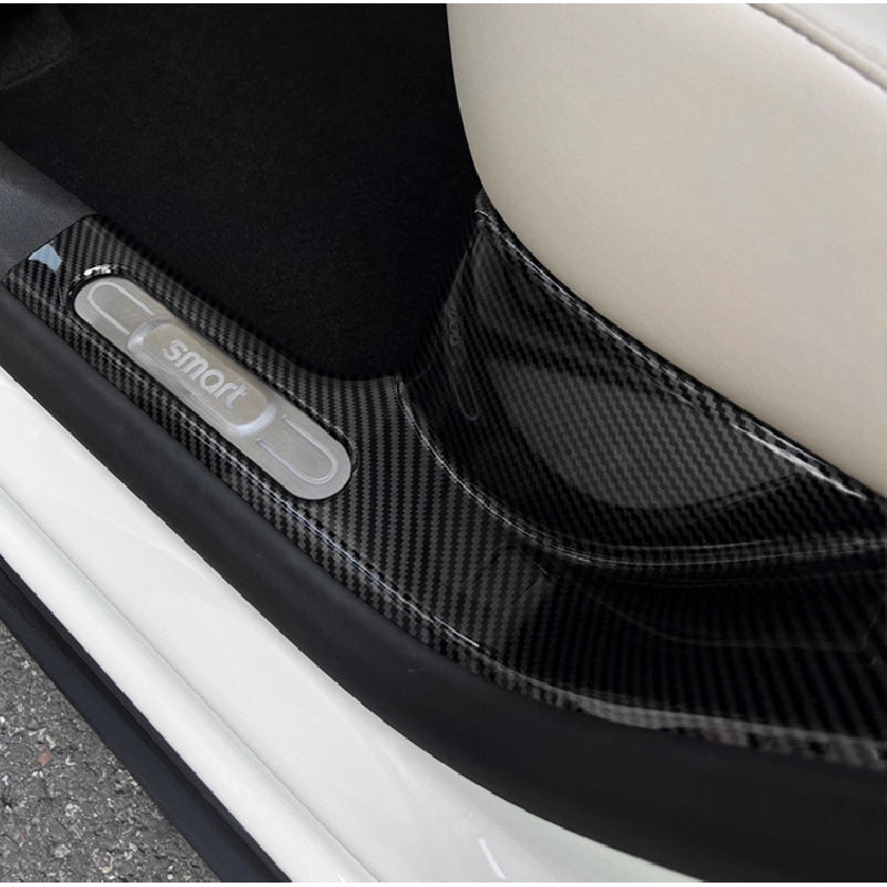 Car Door Sill Protectors – Carbon Fiber Style Anti For Smart#1