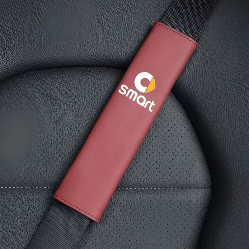 Car Seat Belt Shoulder Protector for Smart （2Pcs） Red Evfuns