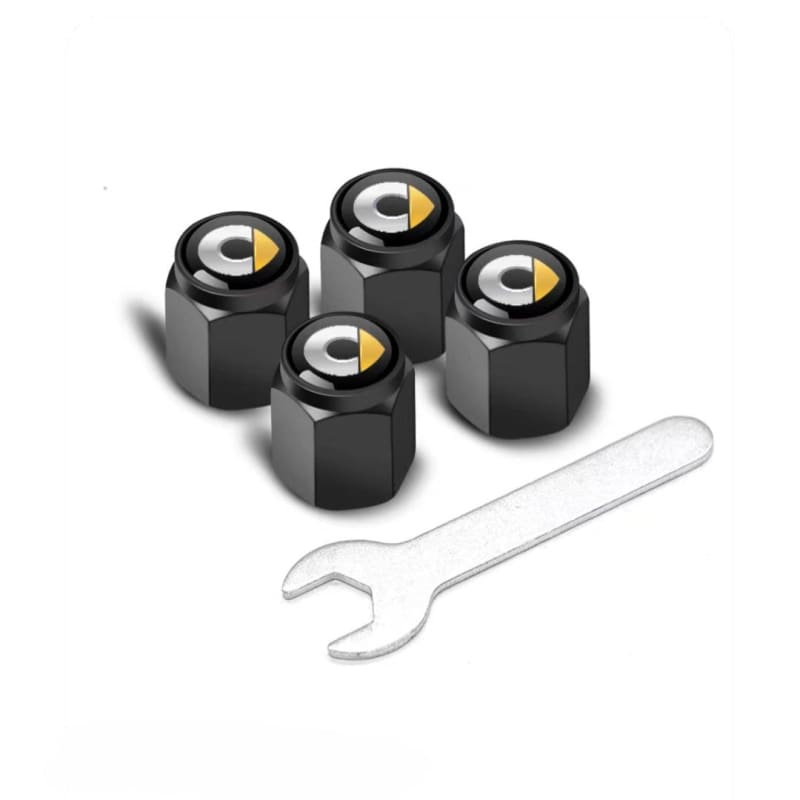 Car Tire Valve Stem Caps for Smart Black Evfuns