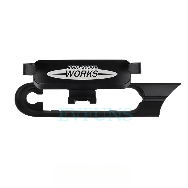 MINI Cooper Air Vent Phone Mount – Clip-On Car Holder for Navigation & Hands-Free Use [Gray Rice] Gravity J05 Evfuns