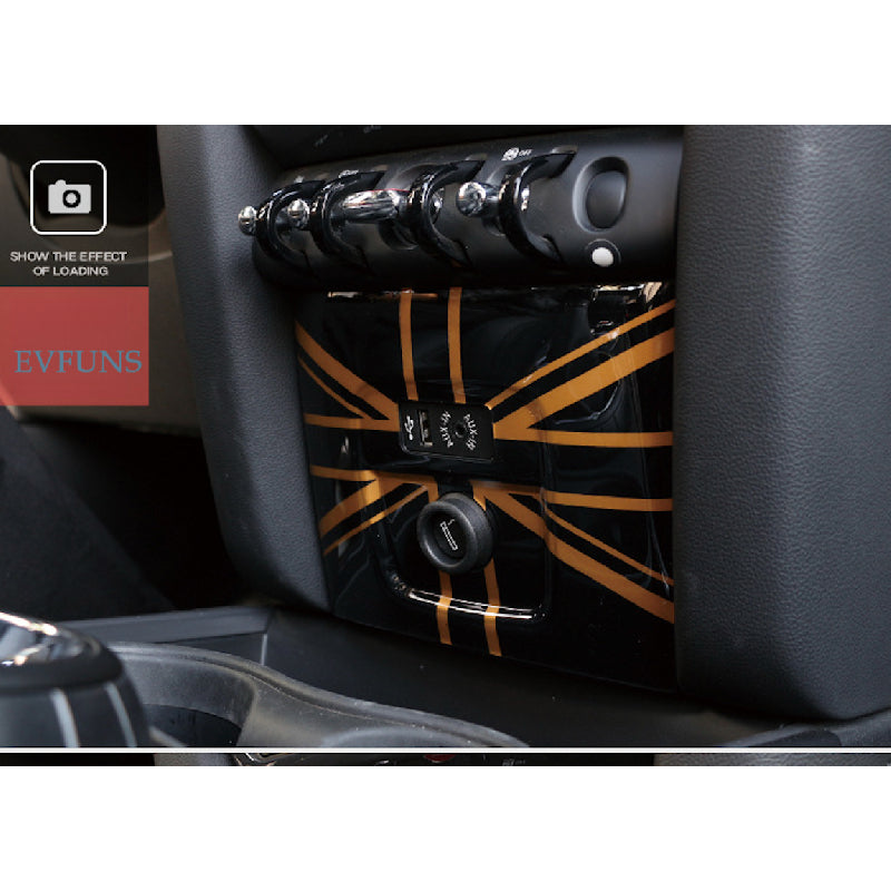 MINI Countryman F60 Cigarette Lighter USB Panel Trim Golden Rice Evfuns