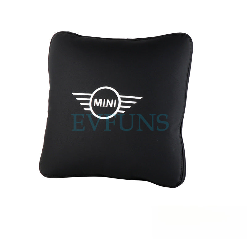 MINI Car Pillow Blanket 2-in-1 | Multifunctional Cushion & Quilt Black model Evfuns