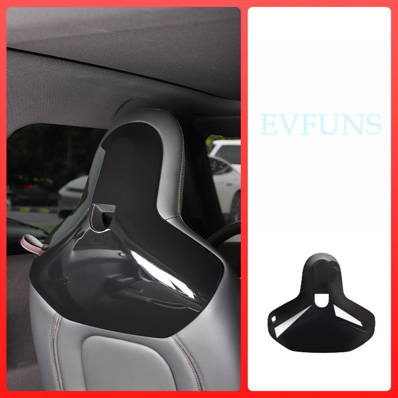 MINI J05 / F65 / U25 Rear Seat Back Cover Trim – Interior Styling Panel J01/F66 Piano Black [with Adjustment Hole]