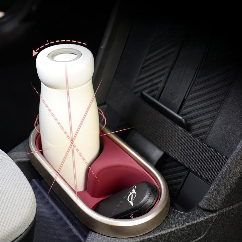MINI Cooper F65 / F66 Cup Holder Insert Mat – Anti-Slip Interior Drink Coaster Evfuns