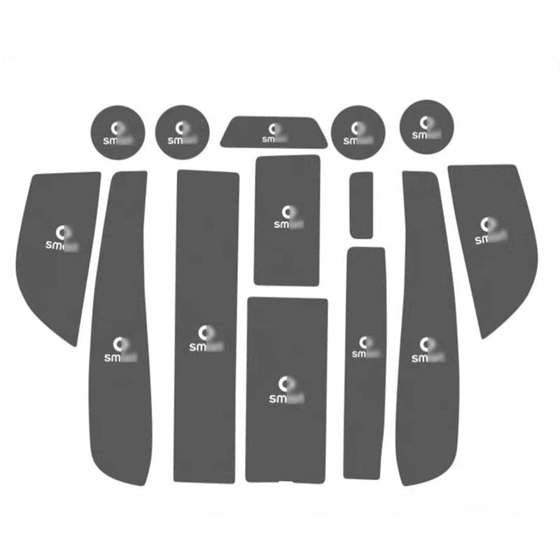 Center Armrest Pad for Smart #1 Full car mats-14Pcs / Grey Evfuns