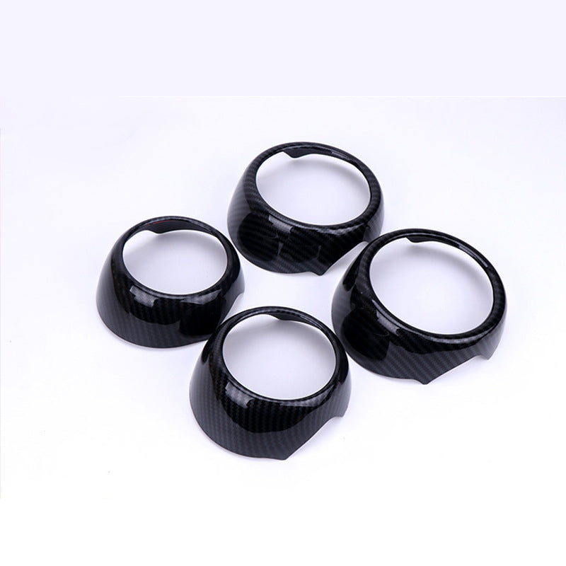 MINI Cooper F55/F56 Carbon Fiber Style Interior Door Handle Trim Evfuns