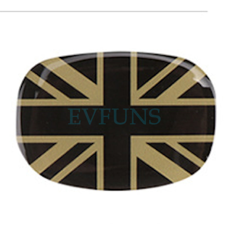 MINI Cooper F56 Seat Back Handle 3D Gel Sticker A pair of golden rice Evfuns