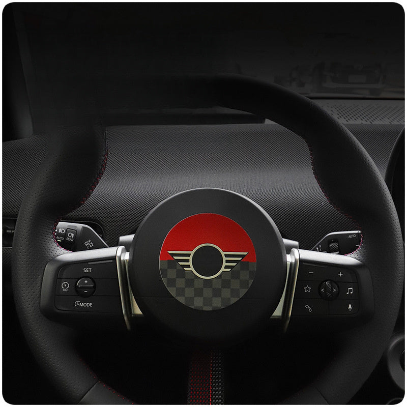 MINI J01/U25/F65 Steering Wheel Trim Sticker – Electric Interior Upgrade Evfuns