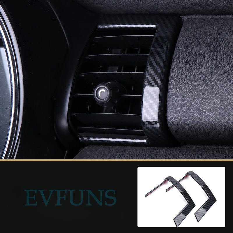 MINI Cooper F55/F56 Carbon Fiber Air Vent Trim – Interior Upgrade Cover F55/F56 Middle Air Vent Decorative Frame Pair