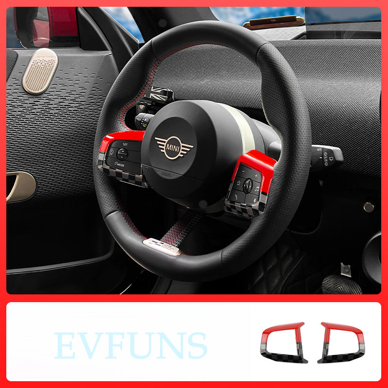 MINI Steering Wheel Button Decorative Cover JCW Evfuns