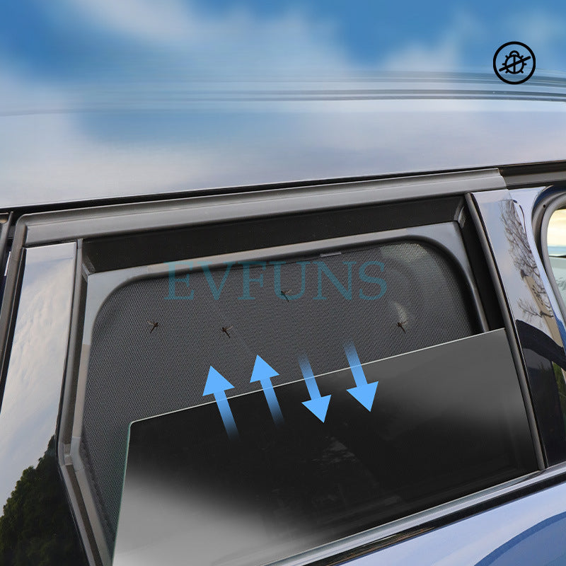 MINI U25 J05 Magnetic Sunshade – Side Window UV Protection Curtain Evfuns