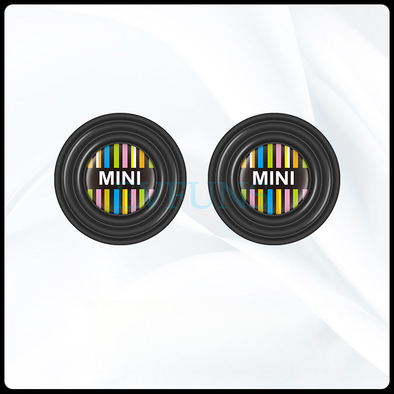MINI Cooper Door Shock Absorber Pads Car Door Shock Absorber Pads [Rainbow Strips] Standard Model (Pair) Evfuns
