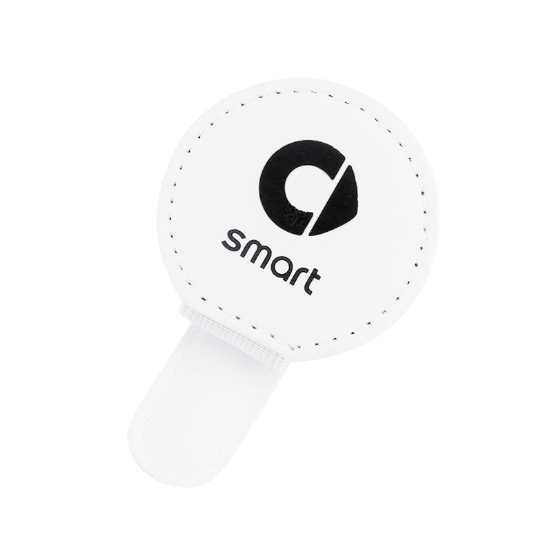 Smart Car Magnetic Sunglasses & Card Holder Clip | Custom Fit Accessories Smart Glasses Clip [White] Round Style Evfuns