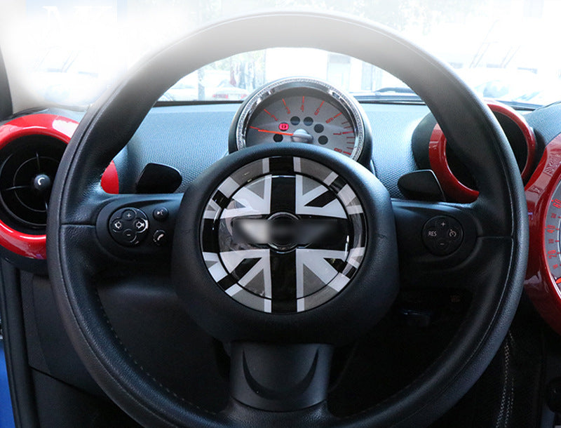 MINI Cooper R56 R60 Steering Wheel 3D Gel Sticker – Dome Emblem Decal Evfuns