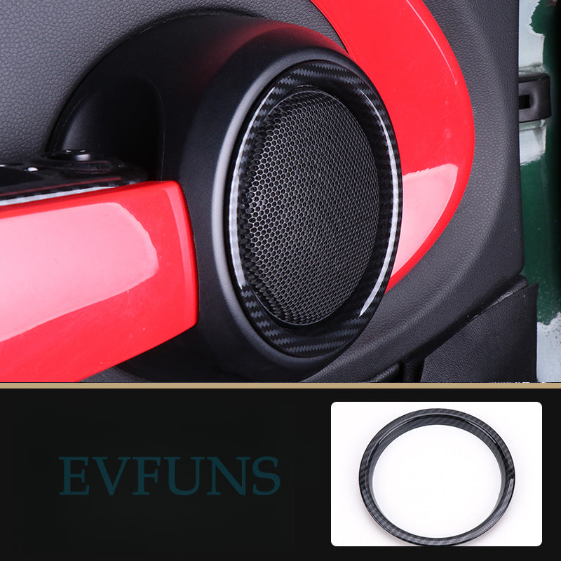 MINI Cooper F55/F56 Carbon Fiber Air Vent Trim – Interior Upgrade Cover F55/F 2.8kg Side Speaker Speaker Ring Pair